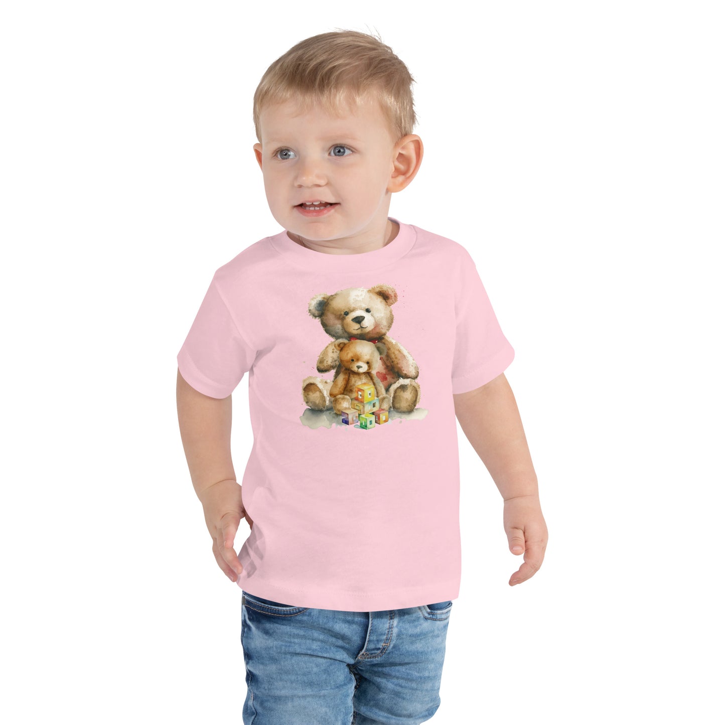 Toddler Two Teddy Bear Short Sleeve Tee