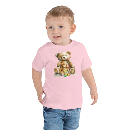 Toddler Two Teddy Bear Short Sleeve Tee