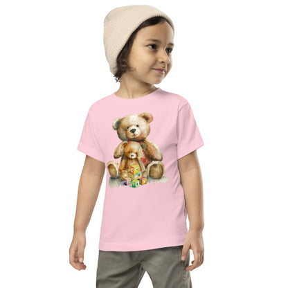 Toddler Two Teddy Bear Short Sleeve Tee