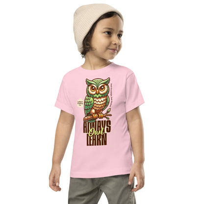 Toddler Owl Learning Short Sleeve Tee