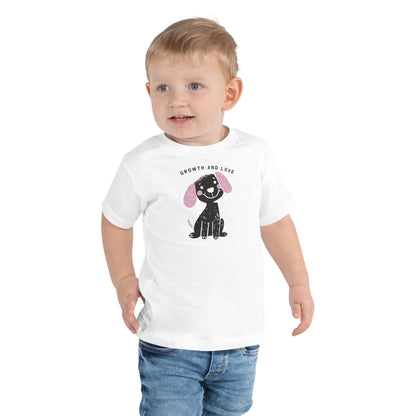 Toddler Growth and Love Puppy Short Sleeve Tee