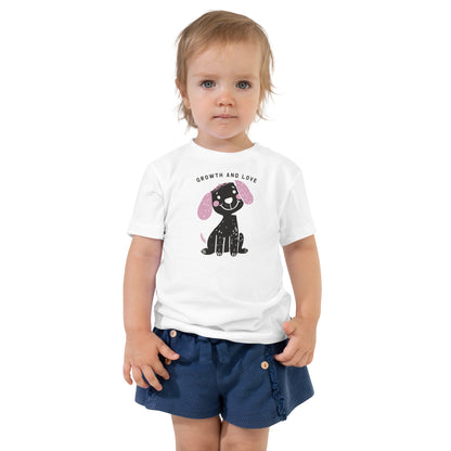 Toddler Growth and Love Puppy Short Sleeve Tee