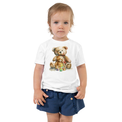 Toddler Two Teddy Bear Short Sleeve Tee