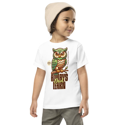 Toddler Owl Learning Short Sleeve Tee