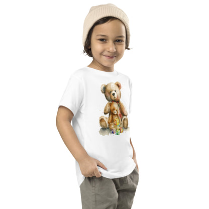 Toddler Two Teddy Bear Short Sleeve Tee