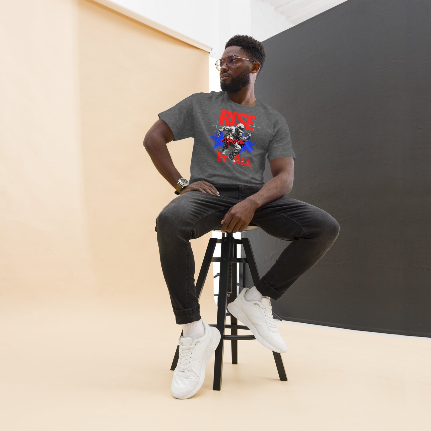 Unisex Rise above it all classic tee
