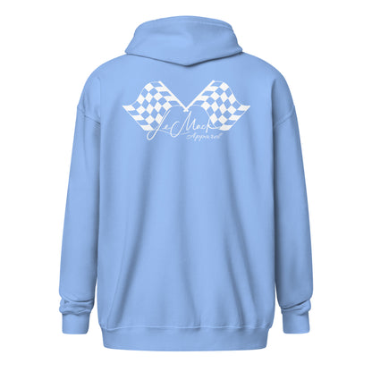 LeMack Apparel II (Racing) Flag Unisex heavy blend zip hoodie