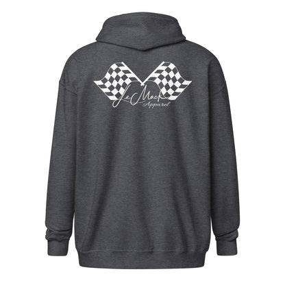 LeMack Apparel II (Racing) Flag Unisex heavy blend zip hoodie