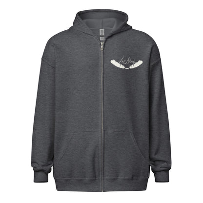 LeMack Apparel II (Racing) Flag Unisex heavy blend zip hoodie