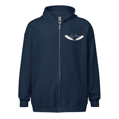 LeMack Apparel II (Racing) Flag Unisex heavy blend zip hoodie