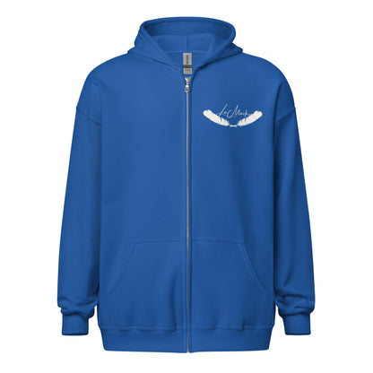 LeMack Apparel II (Racing) Flag Unisex heavy blend zip hoodie