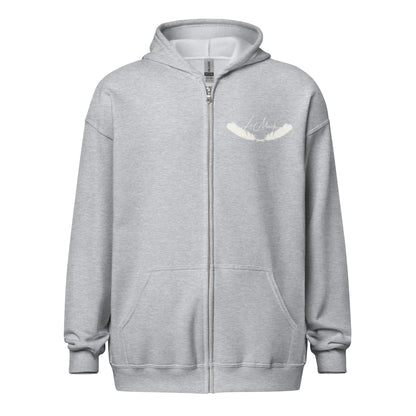LeMack Apparel II (Racing) Flag Unisex heavy blend zip hoodie