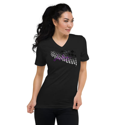 LeMack Race Wave Short Sleeve V-Neck T-Shirt