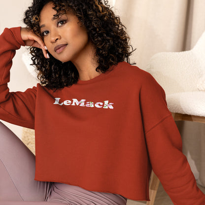 LeMack Cherry Blossom Crop Sweatshirt