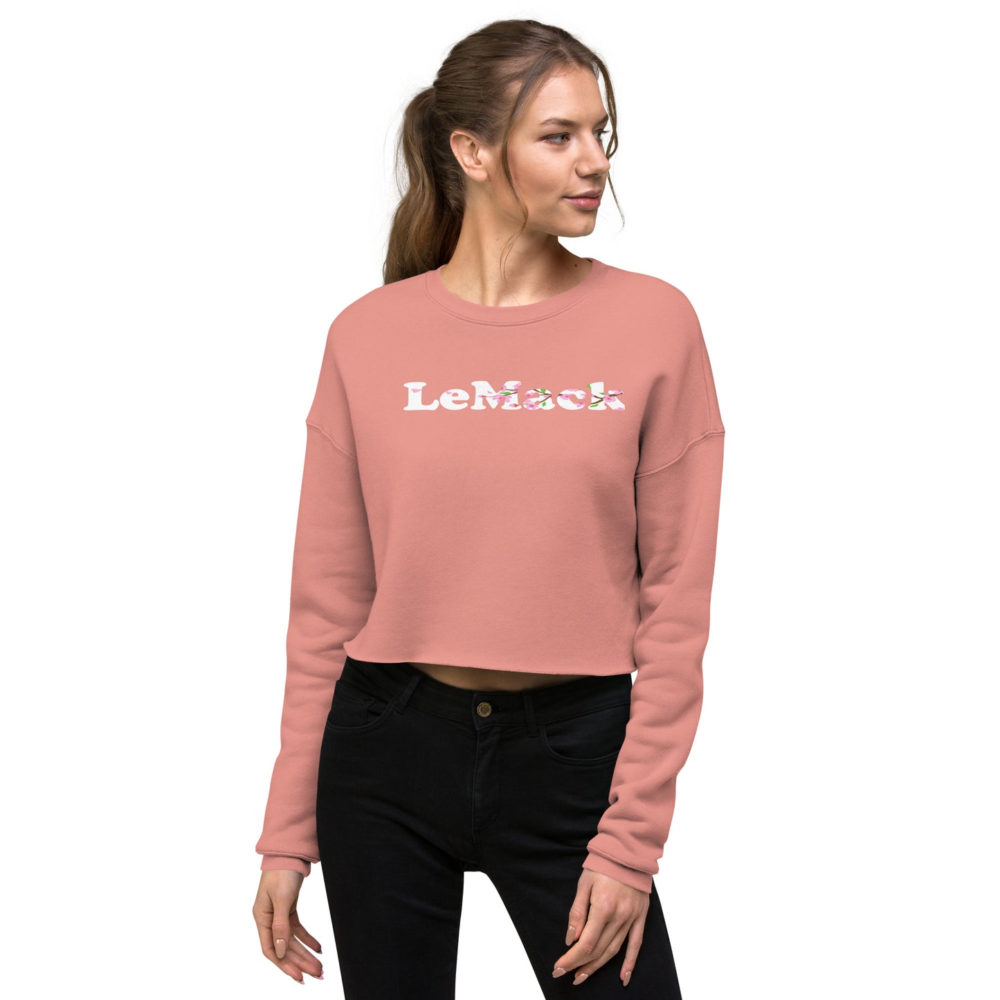 LeMack Cherry Blossom Crop Sweatshirt