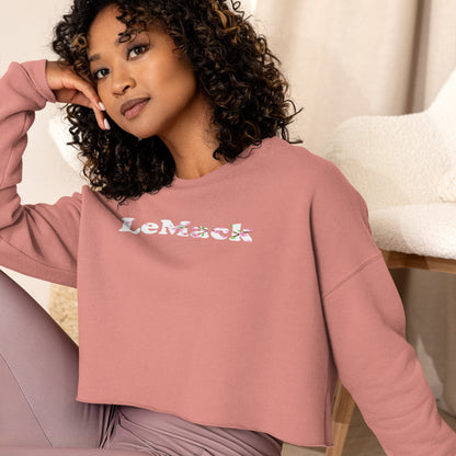 LeMack Cherry Blossom Crop Sweatshirt