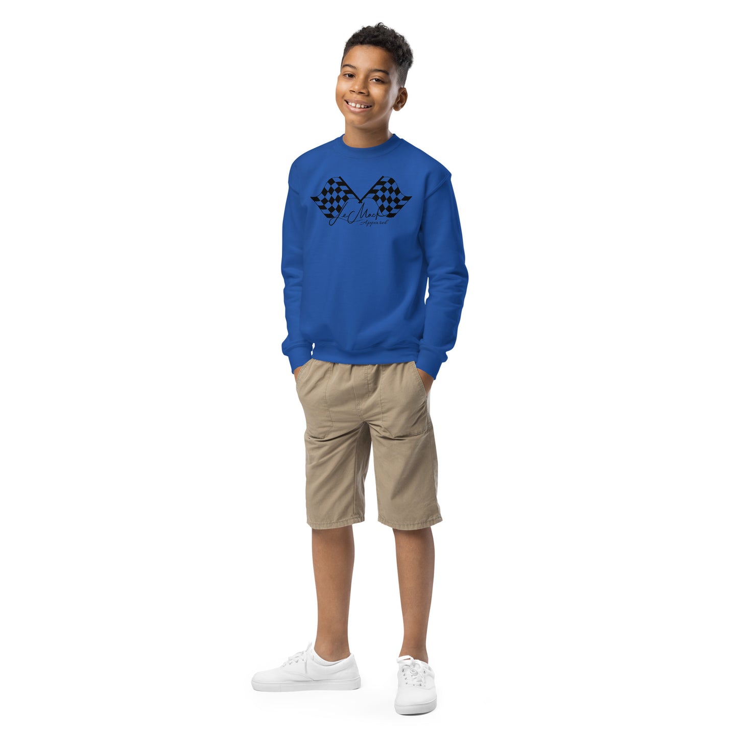 LeMack Racing Youth crewneck sweatshirt