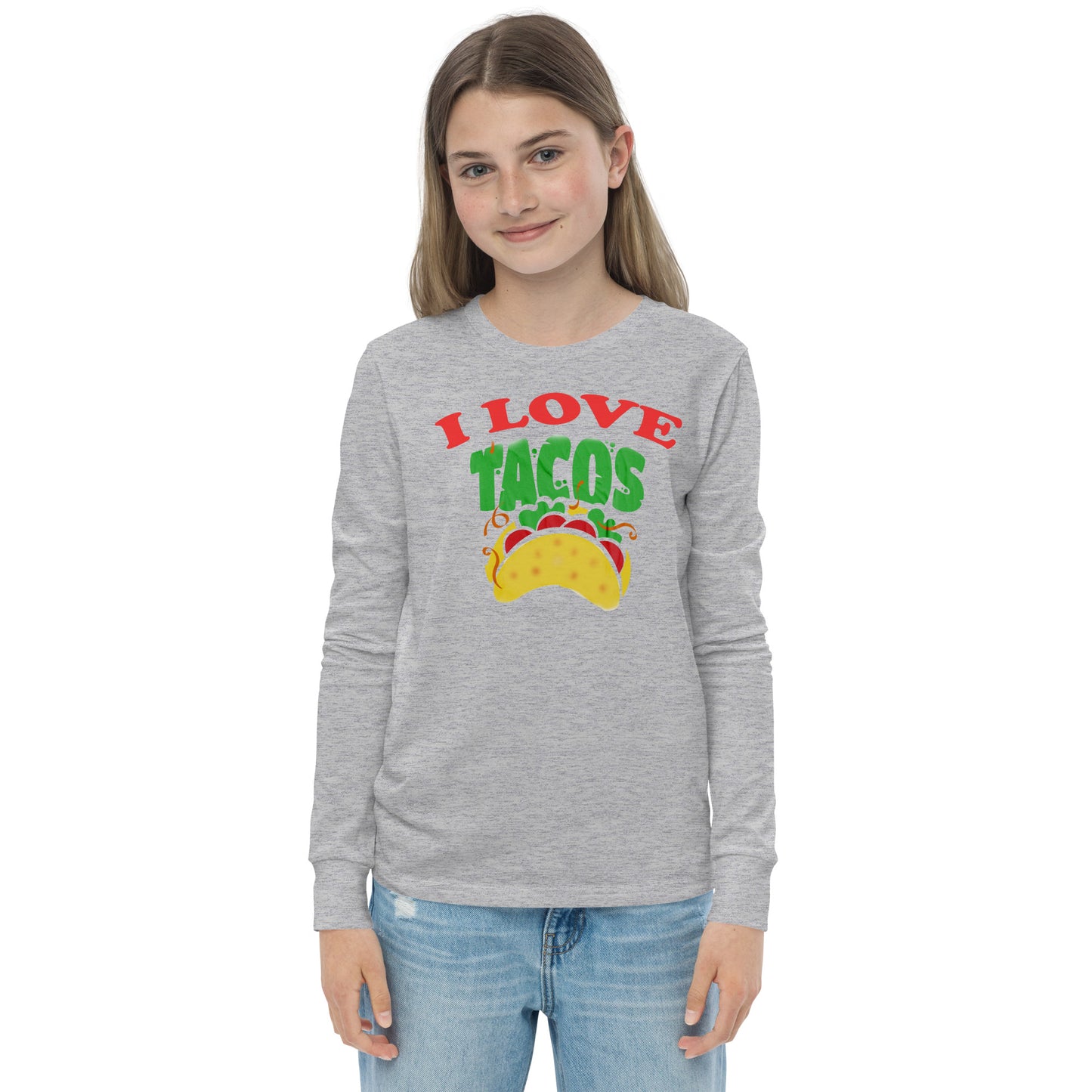 I love Tacos Youth long sleeve tee