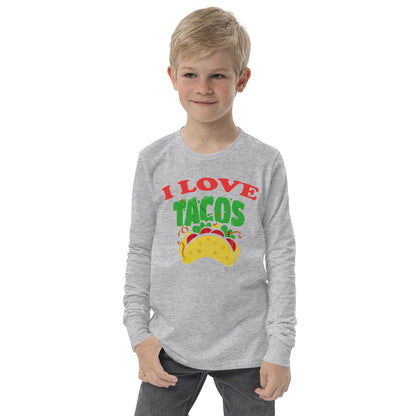 I love Tacos Youth long sleeve tee