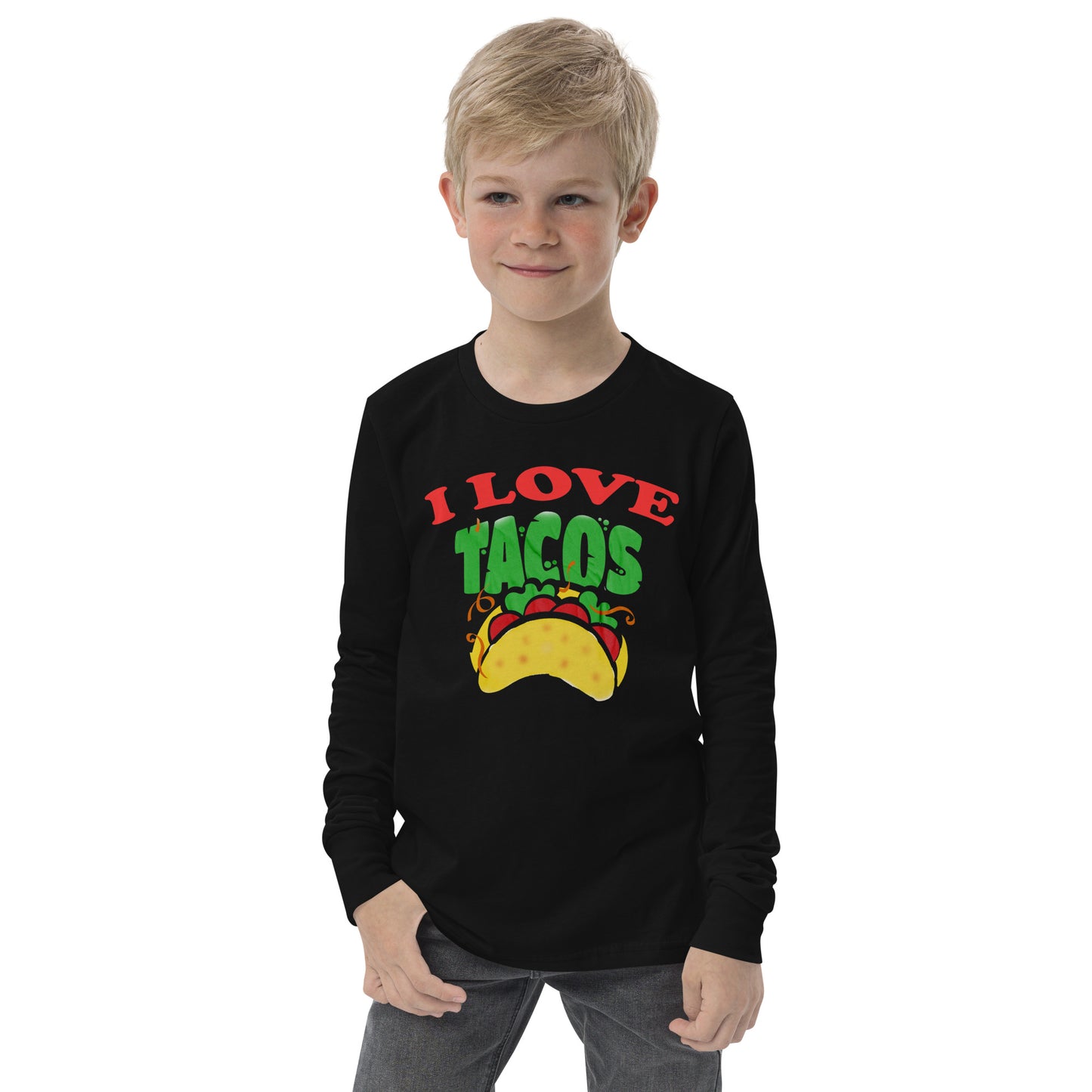 I love Tacos Youth long sleeve tee