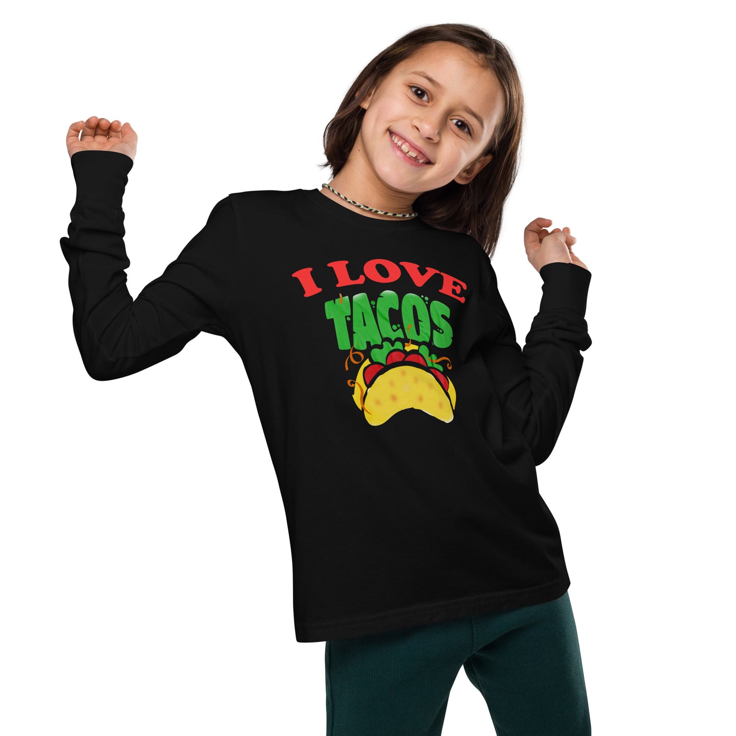 I love Tacos Youth long sleeve tee