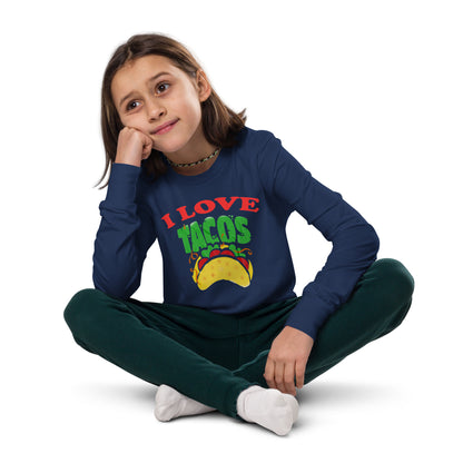 I love Tacos Youth long sleeve tee