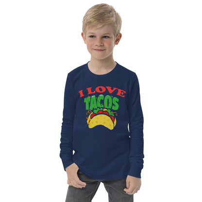 I love Tacos Youth long sleeve tee