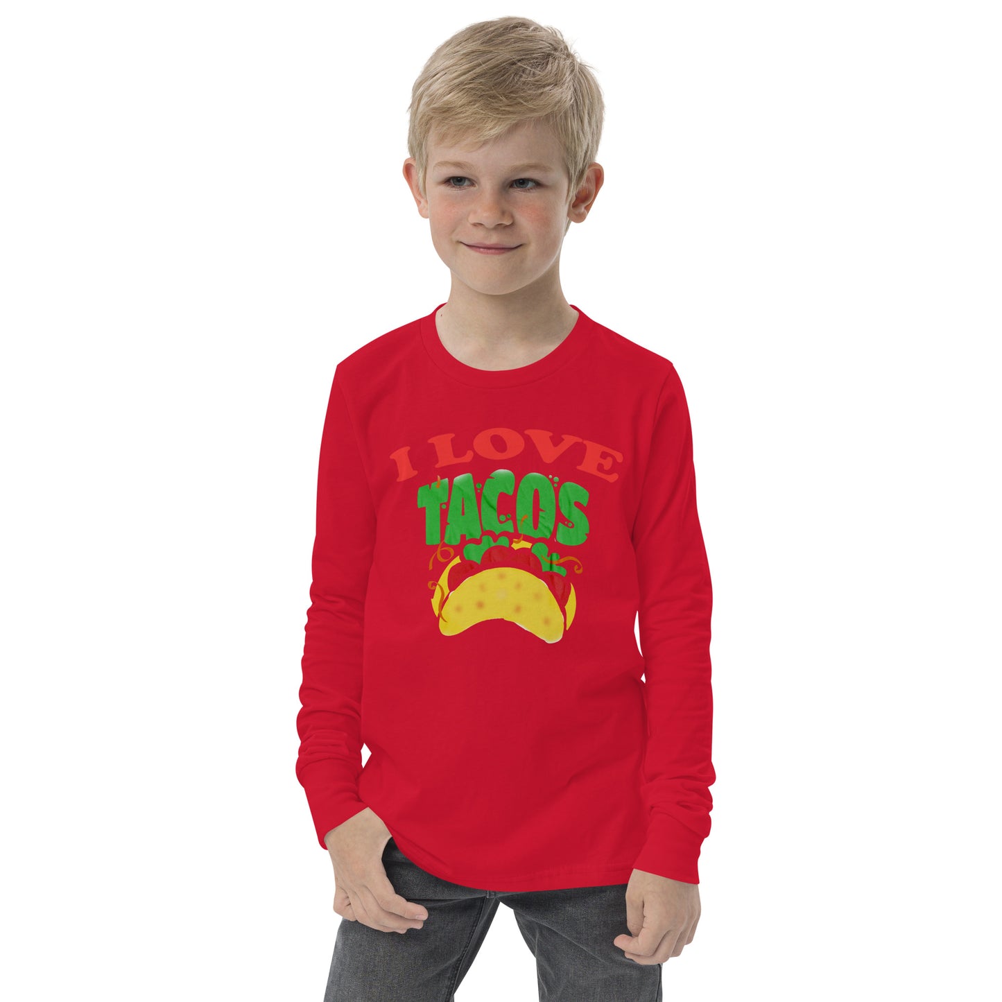 I love Tacos Youth long sleeve tee