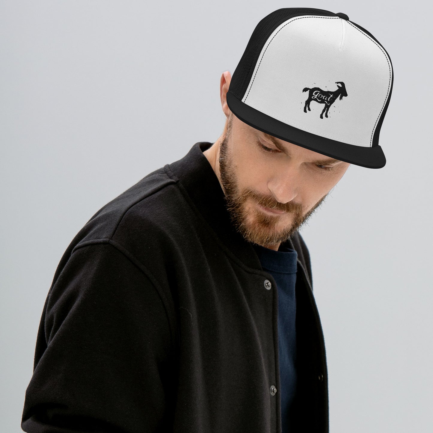 GOAT Black Logo Trucker Cap - LeMack 