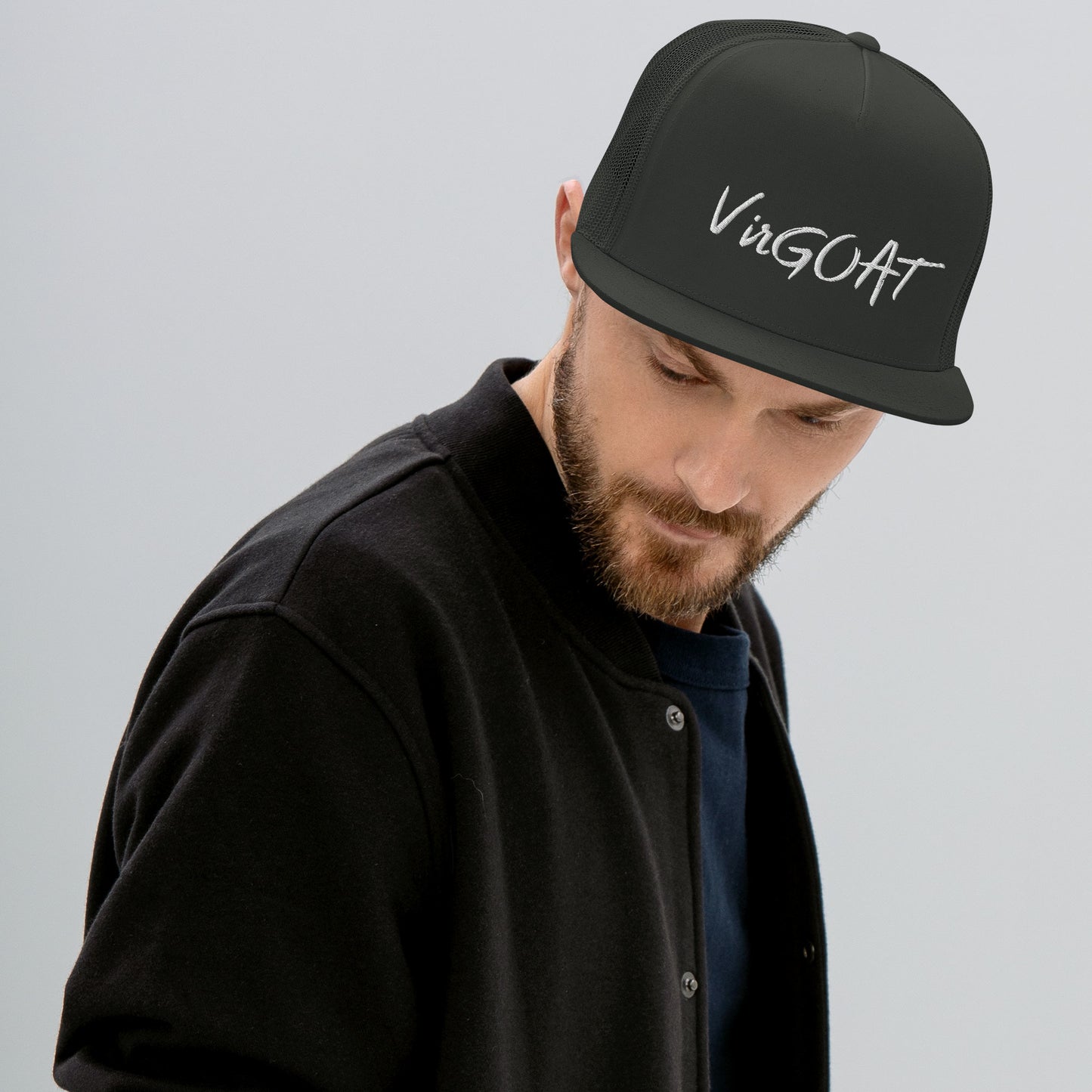 White VirGOAT Logo Trucker Cap - LeMack 