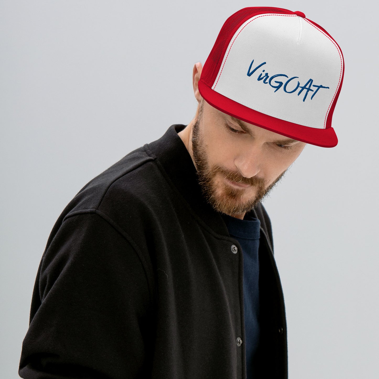 VirGoat Blue Trucker Cap - LeMack 