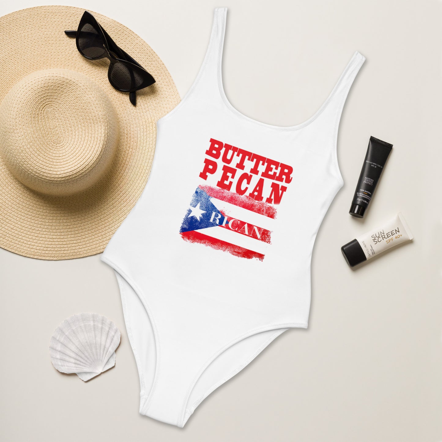 Butter Pecan Rican One-Piece Swimsuit - LeMack 