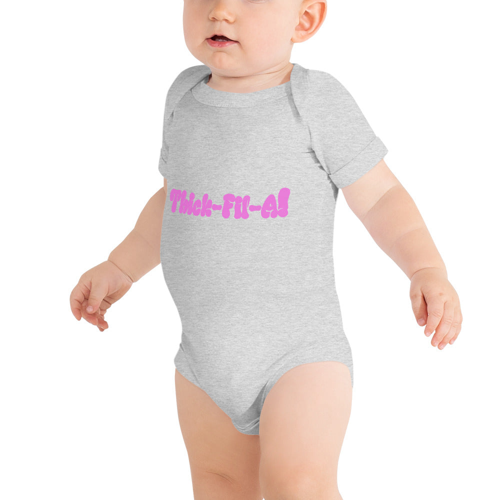 Thick Fil A Baby short sleeve one piece - LeMack 