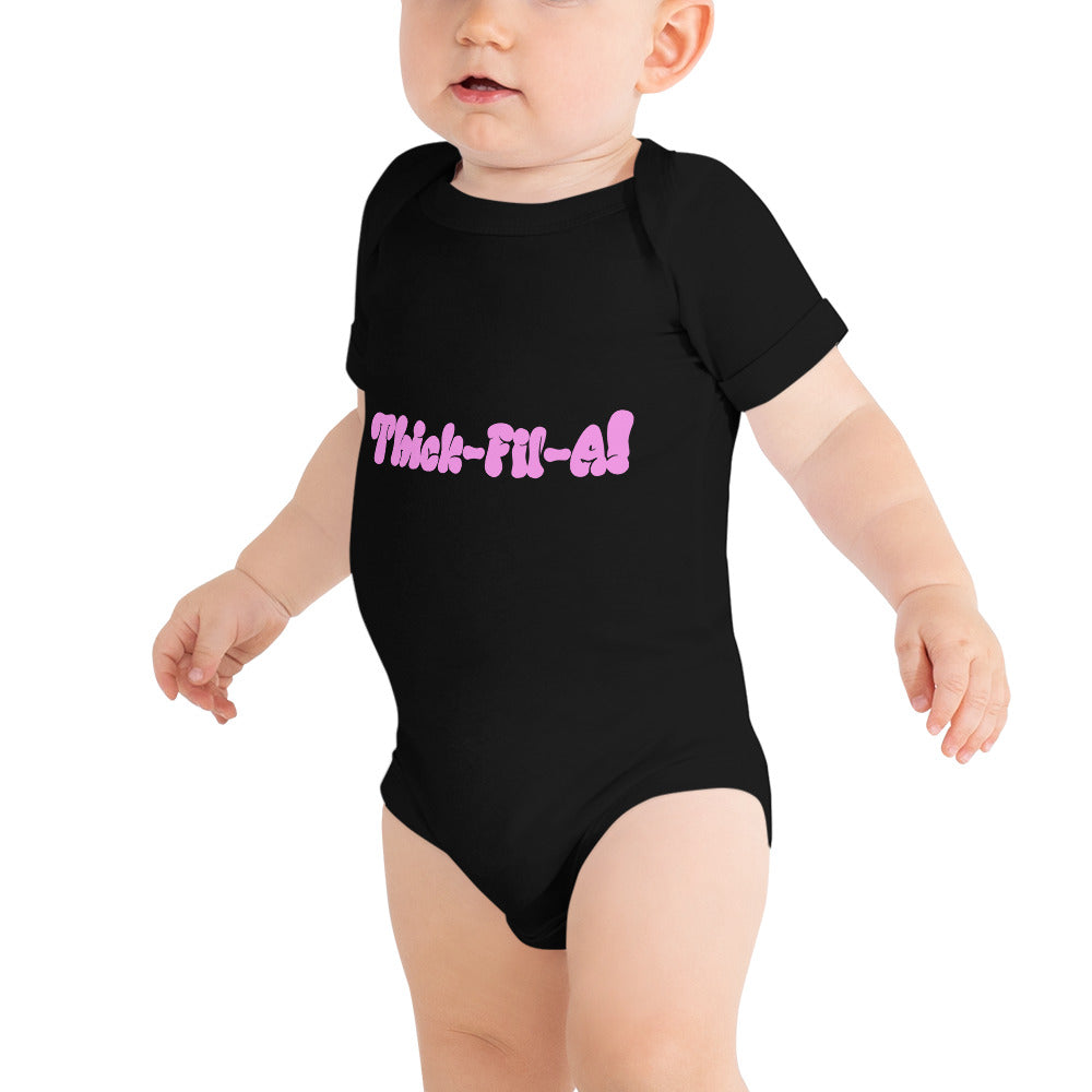 Thick Fil A Baby short sleeve one piece - LeMack 