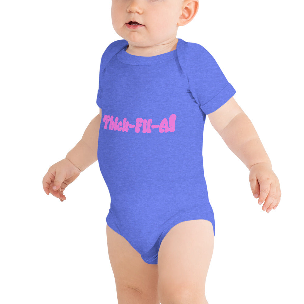 Thick Fil A Baby short sleeve one piece - LeMack 