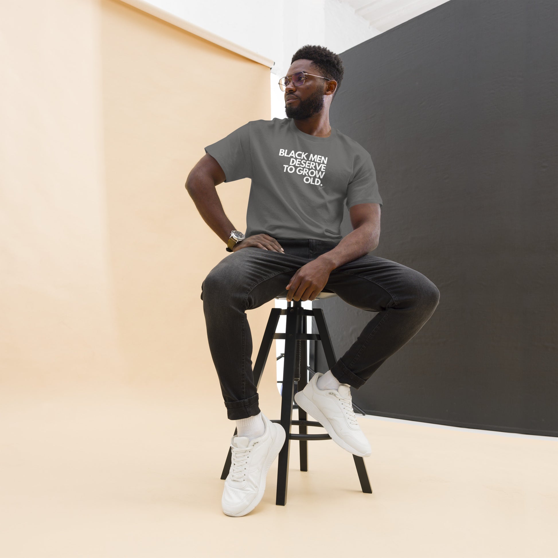 Black Men Deserve to Grow Old  Men's classic tee - LeMack 