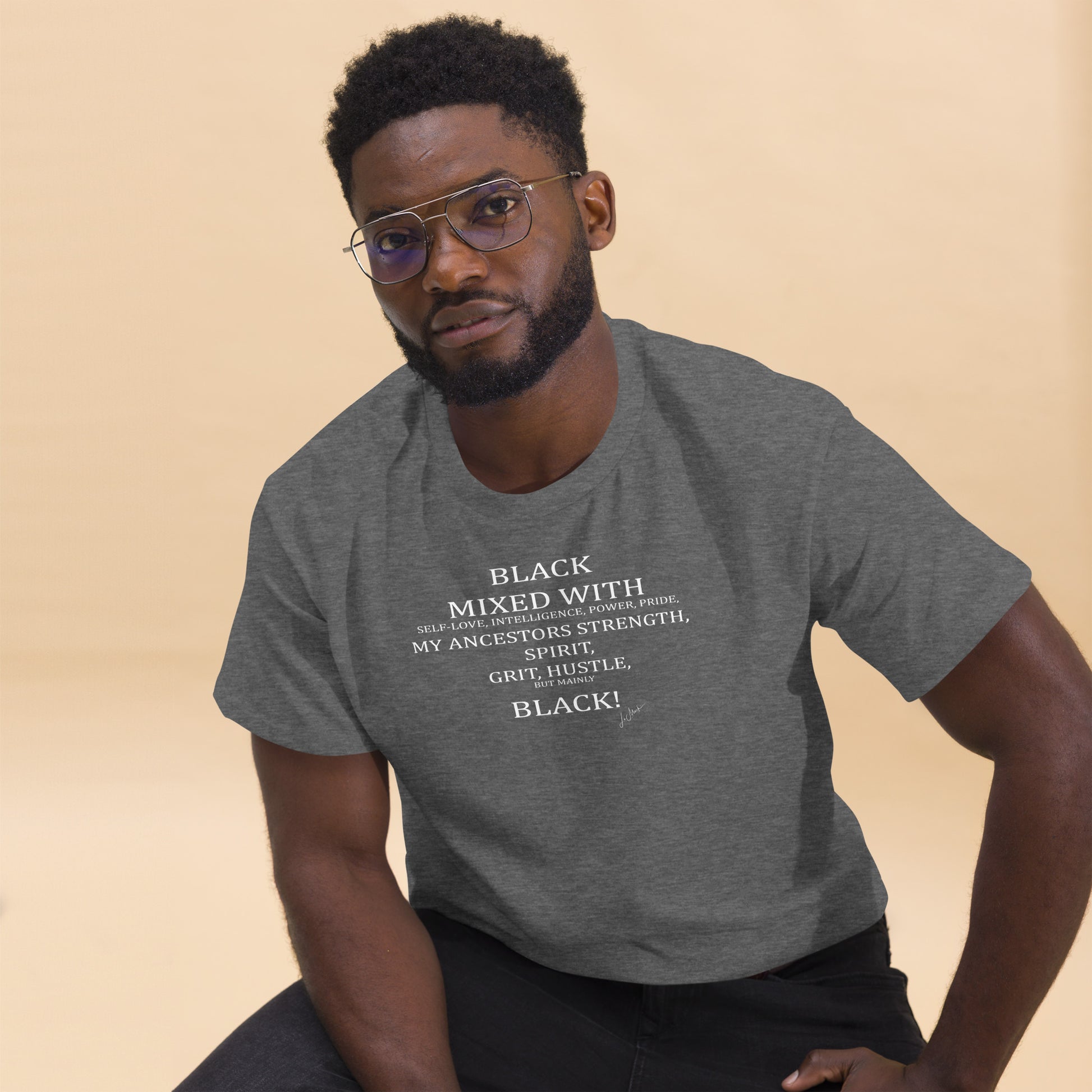 Black Mixed Men's classic tee - LeMack 