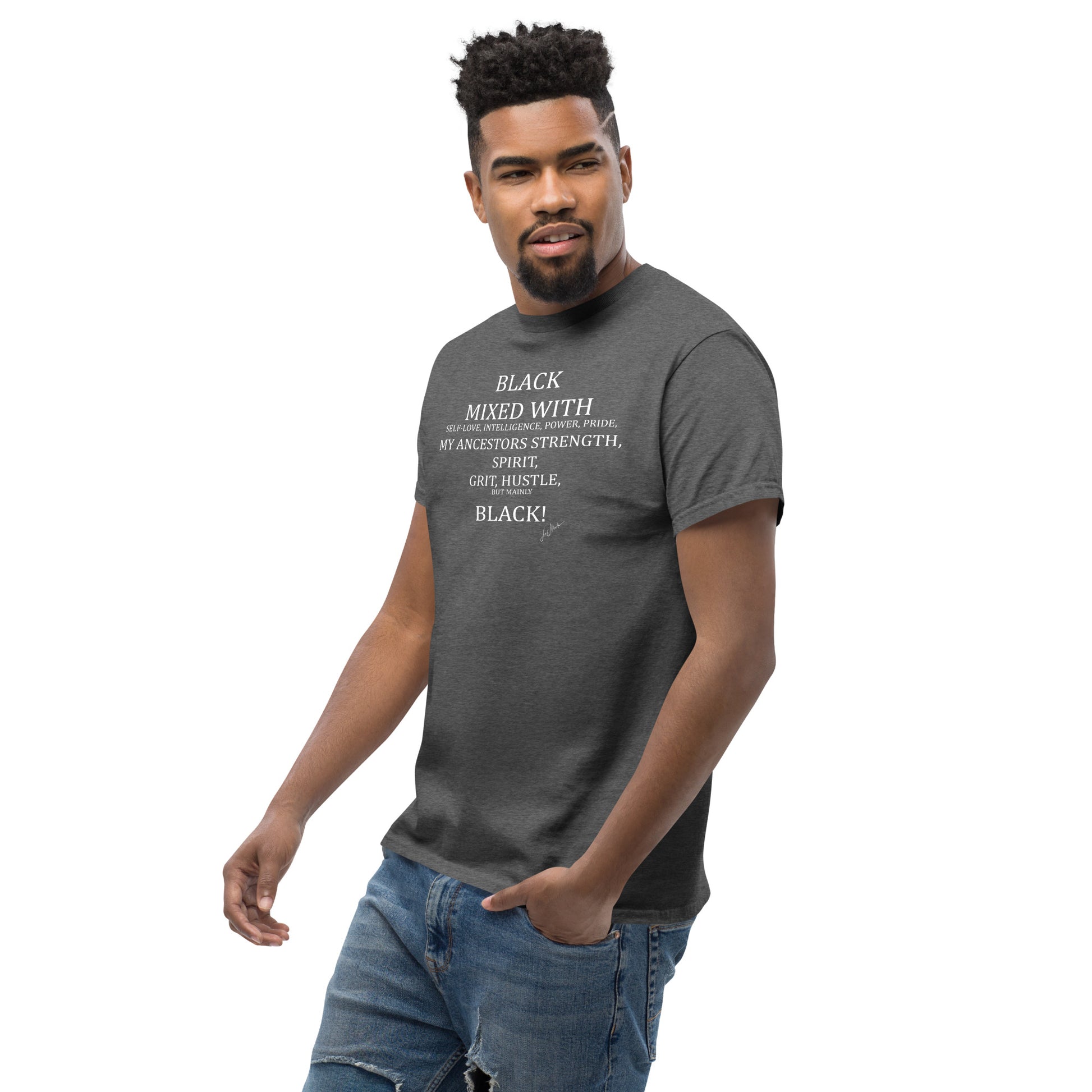 Black Mixed Men's classic tee - LeMack 