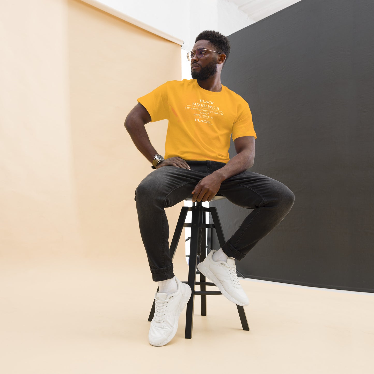 Black Mixed Men's classic tee - LeMack 