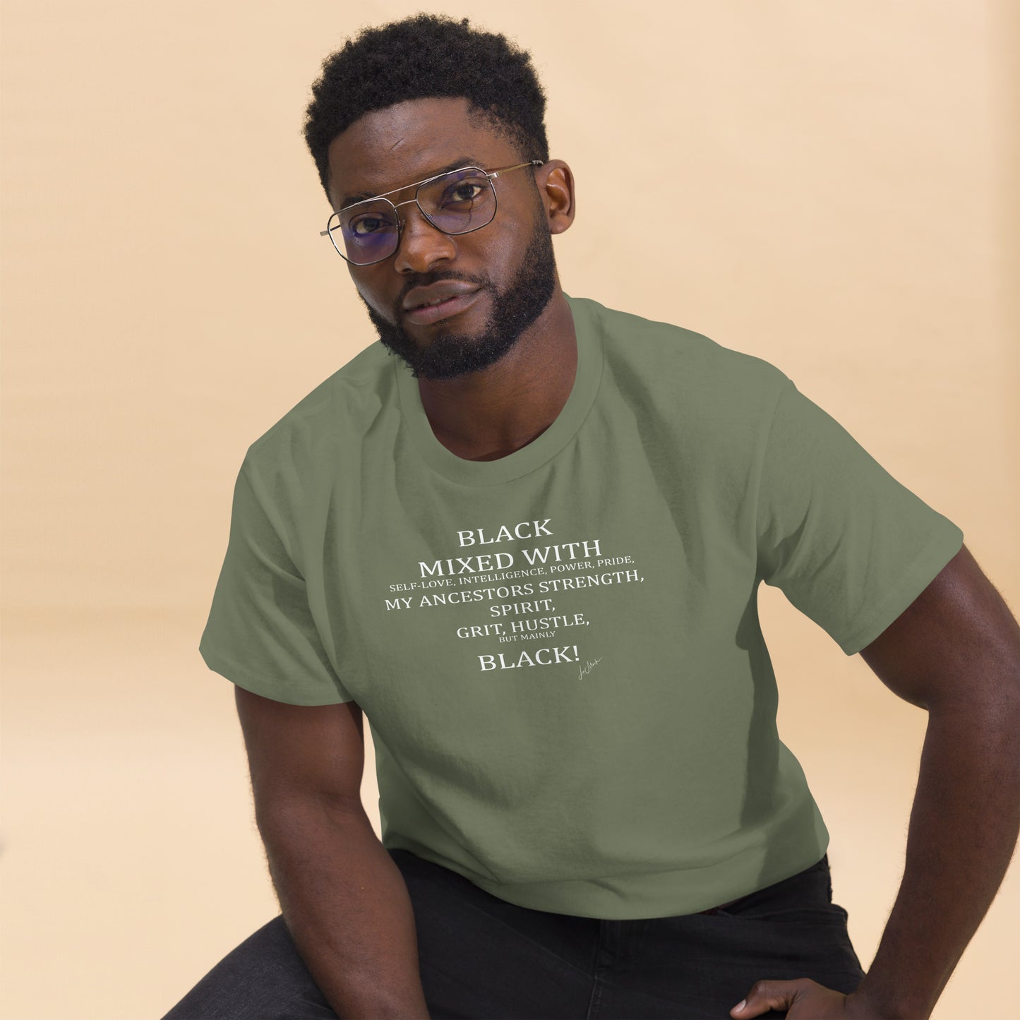 Black Mixed Men's classic tee - LeMack 