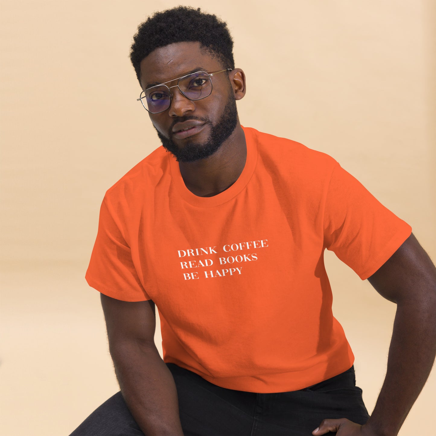 Drink Coffee Read Books Be Happy Men's classic tee - LeMack 