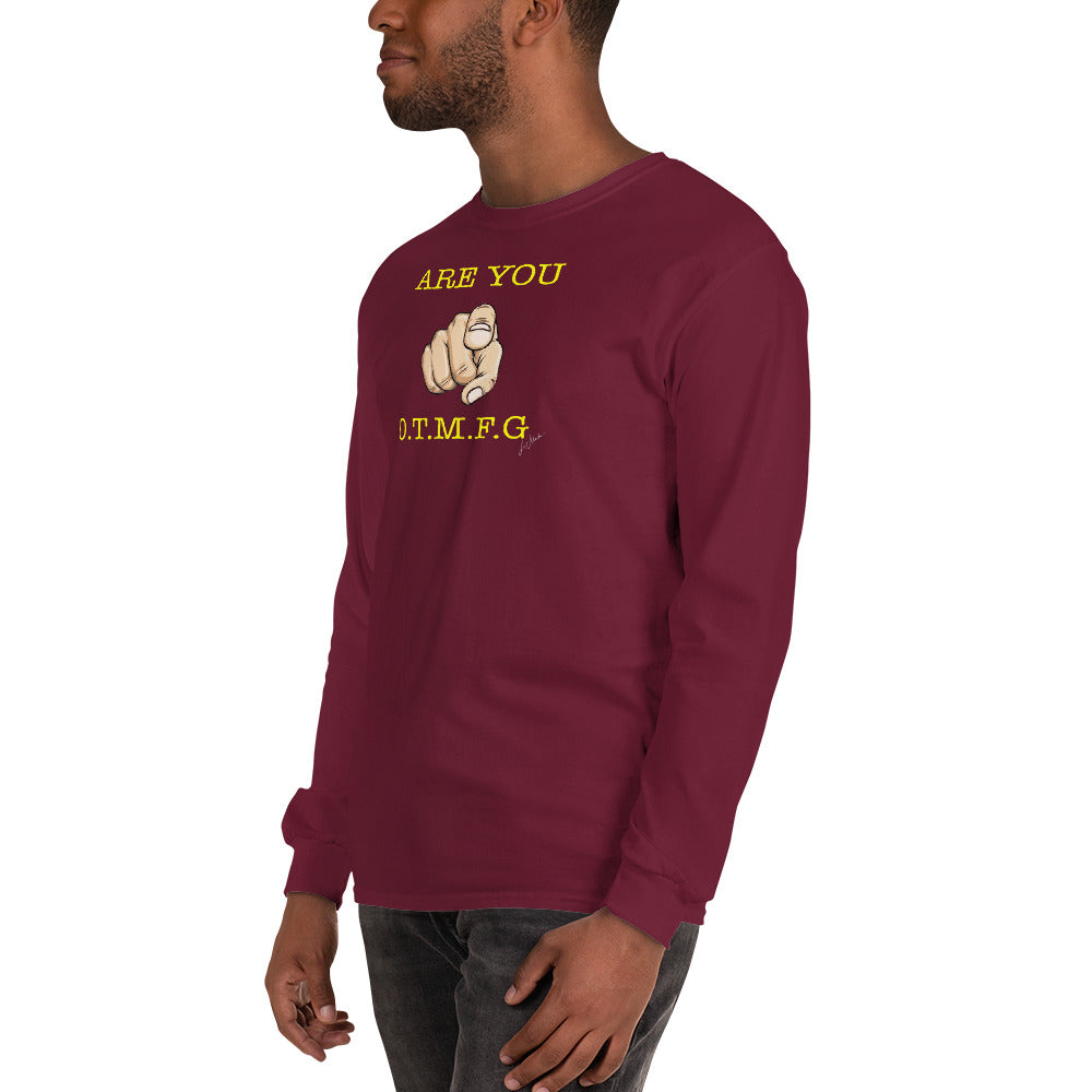 ARE YOU O.T.M.F.G Men’s Long Sleeve Shirt - LeMack 