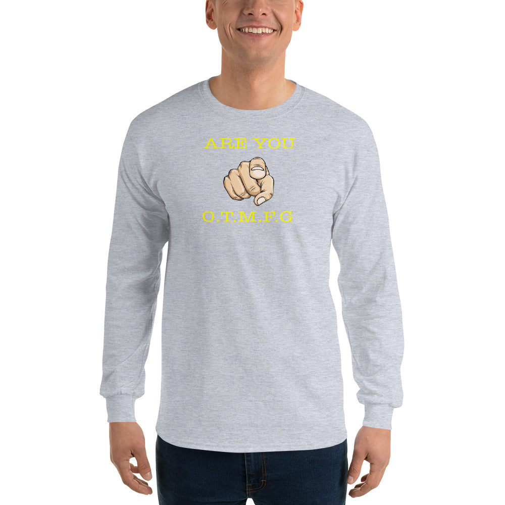 ARE YOU O.T.M.F.G Men’s Long Sleeve Shirt - LeMack 