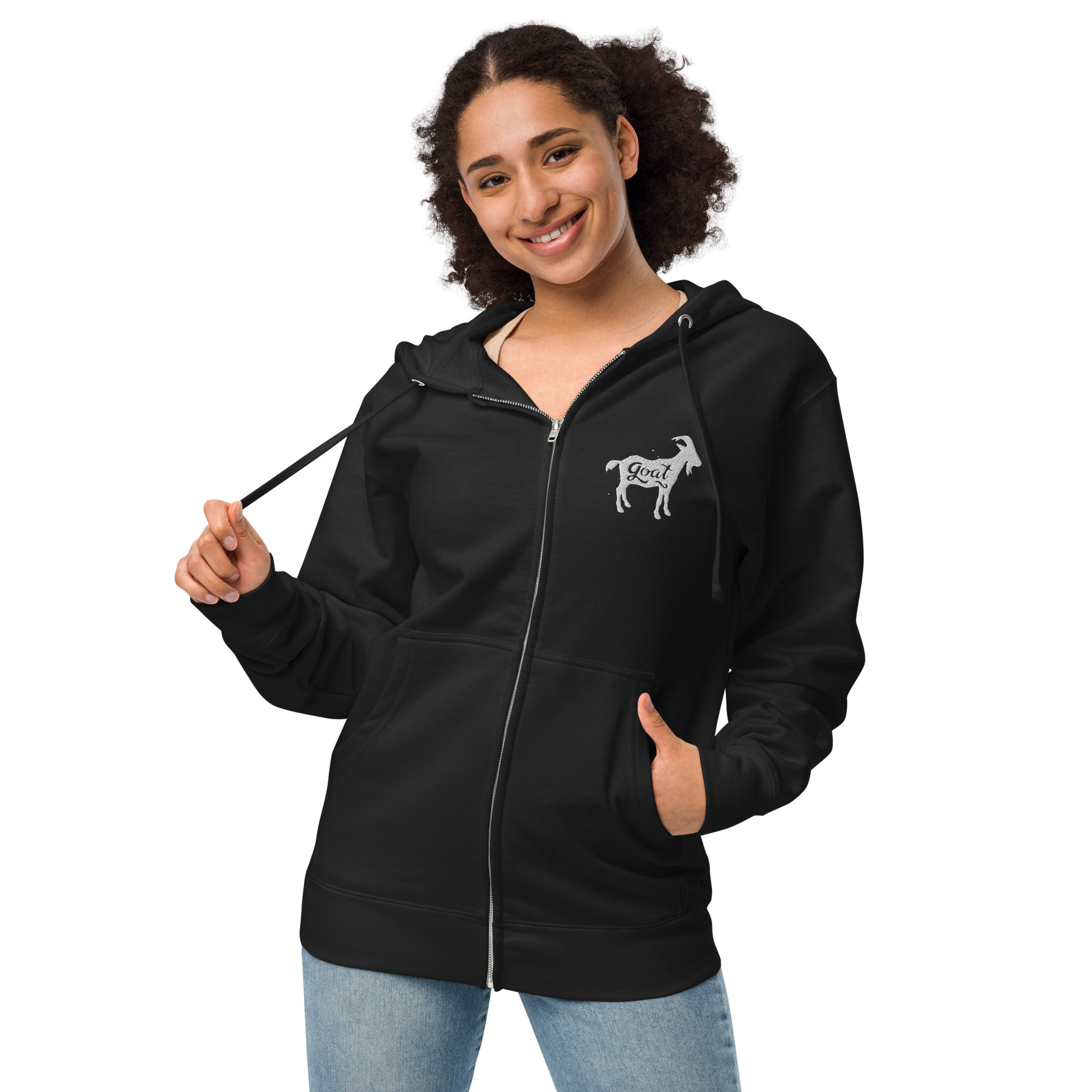 Goat Unisex fleece ZIP UP hoodie - LeMack 