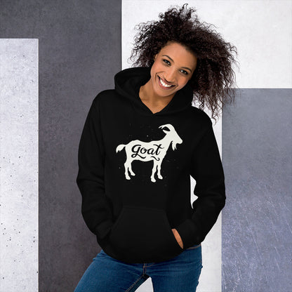 GOAT White Unisex Hoodie - LeMack 