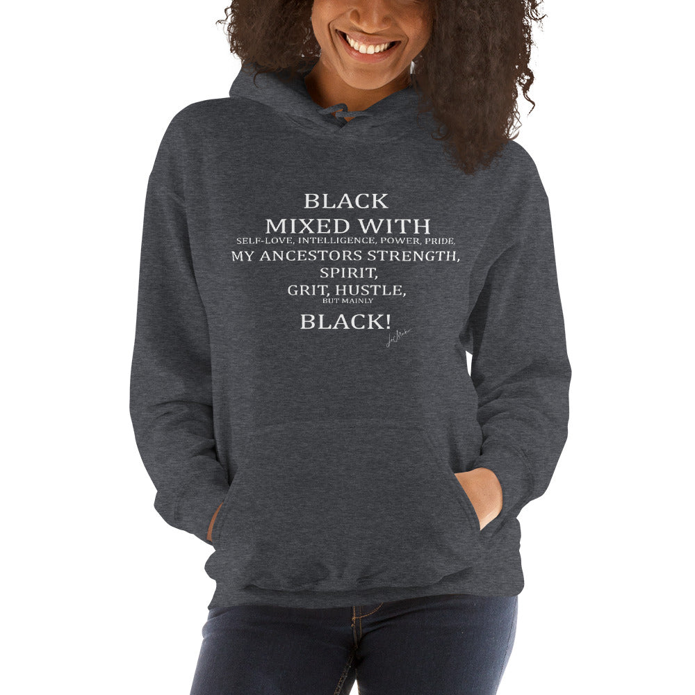 Black Mixed Unisex Hoodie - LeMack 