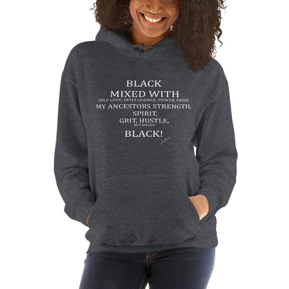 Black Mixed Unisex Hoodie - LeMack 