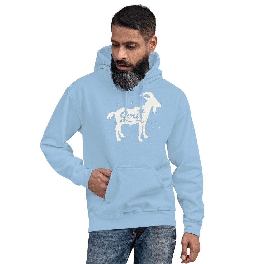 GOAT White Unisex Hoodie - LeMack 