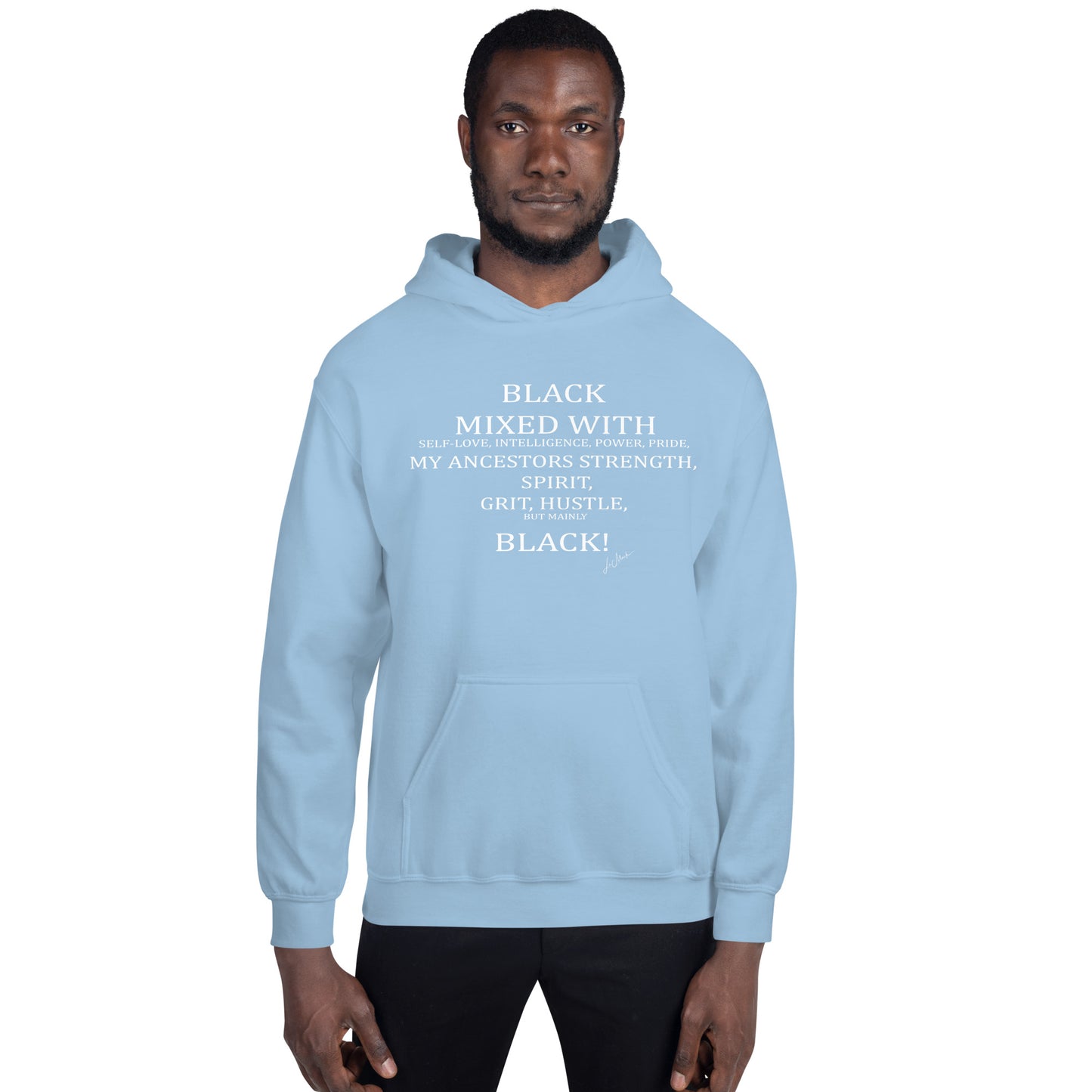 Black Mixed Unisex Hoodie - LeMack 