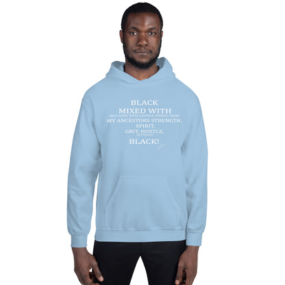 Black Mixed Unisex Hoodie - LeMack 